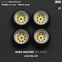BNDS Rines De Aleación Con Neumáticos De Goma Para Vehículo De Escala 1/64 Estilo JDM VIP 8.3mm Conjunto De 4 Piezas Accesorios Detallados Para Modelo De Coche - details 31