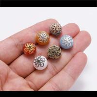 100pcs Bolas De Metal Hueco Flor Vintage Brillante Para Creación De Joyas DIY Encuentros Capas De Finos Pendantes Charms - details 6