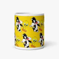 Taza Cerámica Silvestre y Piolin Bebés Looney Tunes Stamina - details 2