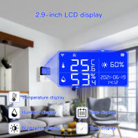 Sensor De Temperatura Y Humedad WiFi Tuya Con Probing Externo Pantalla LCD Monitoreo Remoto APP Termómetro Higrómetro Para Interior Recargable USB - details 10