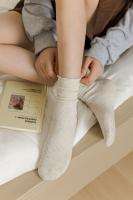 Calcetines De Mujer Coloridos Sueltos Sin Pelaje De Primavera Verano High Tube Estilo Callejero Suave Tejidos De Algodón - details 17
