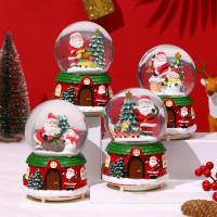 Globo De Agua Con Música LED De Navidad Tema Fantasía Decoración De Navidad En Forma De Bola De Cristal Con Figura De Dibujos Animados Pilotos Incluidos - details 1