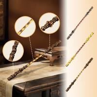 Nueva 2024 Barra Dorada Ruyi De Metal Negro Para Juego Wu Kong Adorno Artesanal De Mano Juguete Giratorio De Dedo 22cm - details 0