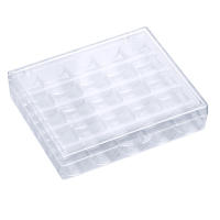 Caja De Almacenamiento Para 25 Bobines Vacíos Herramientas De Costura Organizador De Agujas De Tejer Plástico Unisex - details 0