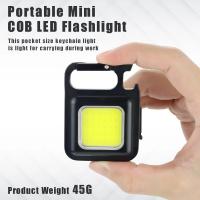 Linterna LED Mini De Llave Multifuncional Portátil COB Para Camping Recargable USB Luz De Trabajo Para Pesca Y Emergencias - details 0