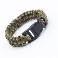 Brazalete De Sobrevivencia Para Camping Y Emergencias Al Aire Libre Con Cuerda Paracord De 7 Núcleos De 23cm Herramientas De Escape Y Paraguas - details 13