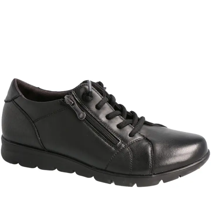 Zapato Sport Piel Mujer Flexpies 1430 Negro y Cuero 106018106019  Flexpies MARCAS MUJER Zapatos de sport - 1