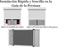 Mampara corredera retráctil anodizada altura 40x 50 cm - details 2