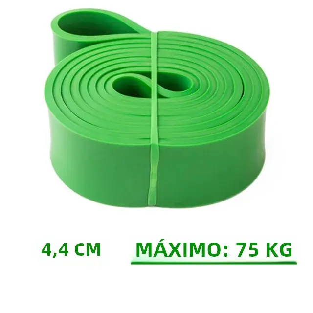 Banda De Resistencia De Látex Fuerte Elástica Para Ejercicios De Fuerza Y Pilates Equipo De Gimnasio Y Fitness Para Entrenamiento Completo De Brazos Y Piernas Unisex - 1