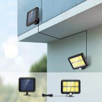Luz Solar Exterior con Sensor de Movimiento 120 LED COB Impermeable IP65 Lámpara Solares con 5M de Cable, 3 Modos, 120º lluminación, Focos Solares Luces de Seguridad para Jardín Garaje / Sótano / Jardín / Patio - details 3