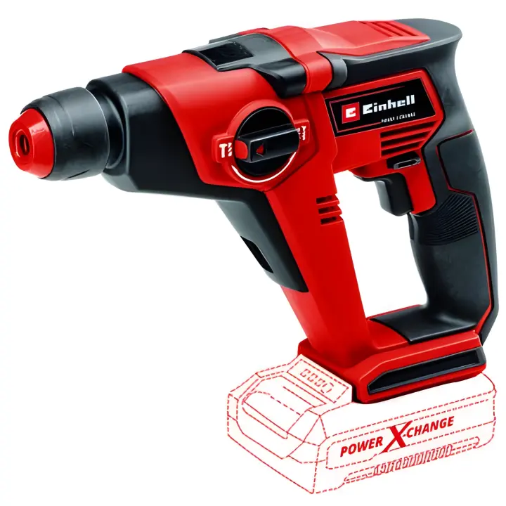 Einhell Martillo Perforador Inalámbrico TE-HD 18/12 Li - Solo Power X-Change (1.3 Joule, SDS +, 12 Mm en Hormigón) - 1