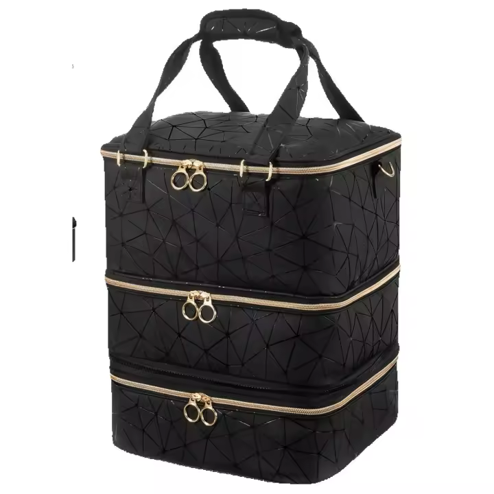 Bolsa de almacenamiento de uñas extraible de gran capacidad de Tres Capas puede servir 84 botellas de Caja de Luz de uñas - 1