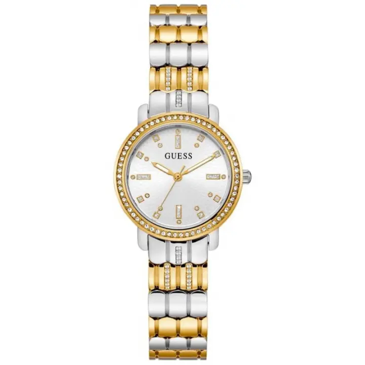 Guess Hayley Gw0612l2 Reloj De Pulsera Analógico Para Mujer Color Dorado - 1