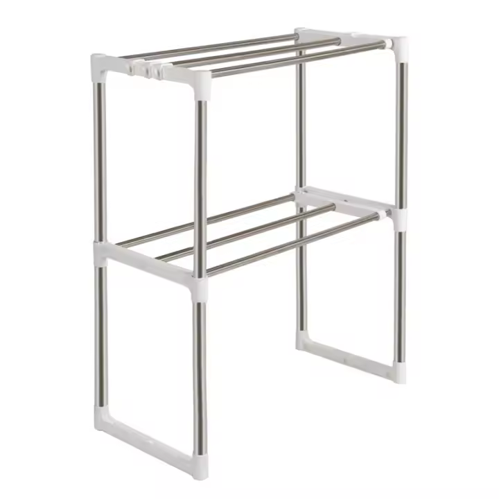 Eco Rack De Almacenamiento Multifuncional Para Microondas Estante De Acero Inoxidable Ajustable Soporte Independiente Para Librería - 1