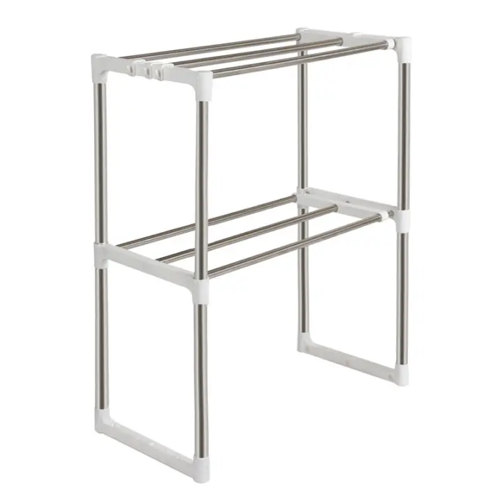 Eco Rack De Almacenamiento Multifuncional Para Microondas Estante De Acero Inoxidable Ajustable Soporte Independiente Para Librería - 1