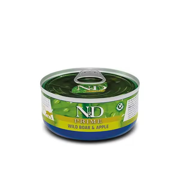 FARMINA ND CAT PRIME JABALI CAJA 24X70GR / Alimento completo para gatos adultos - 1
