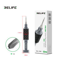RELIFE RL-729 Set De Destornilladores De Fibra De Carbono Y Acero Para Desmontaje De Cables Y Plugs De Teléfonos Móviles Incluye Destornillador Cannon King Y0.6/0.8/+1.5/+2.5/T1 Con Mango Multifuncional Y Resistente Al Desgaste - details 12