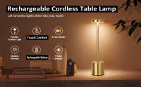 Lámpara De Mesa LED Recargable Toque Metálica Con Ambiente Multicolor Luz Nocturna Creativa Para Decoración Al Aire Libre Y Dormitorio - details 7