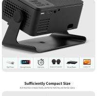Proyector AUN A32 MINI Portátil Para Cine En Casa LED WIFI Espejo Android IOS SmartPhone 1080P 4K Movie Resolución Óptica 1280x720dpi - details 12