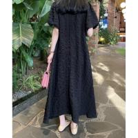 Vestido A-Line Vintage Negro Sin Mangas Para Mujer REALEFT Cuello Redondo Casual Largo Hasta La Rodilla Polyester High Waist - details 1