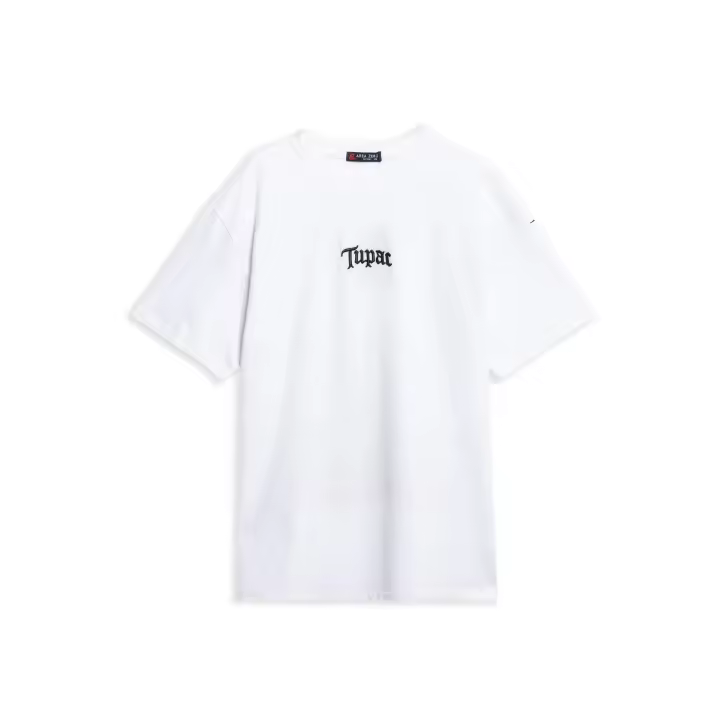 Camiseta Area Zero Blanca Shakur Wings Oversized Tee - 1