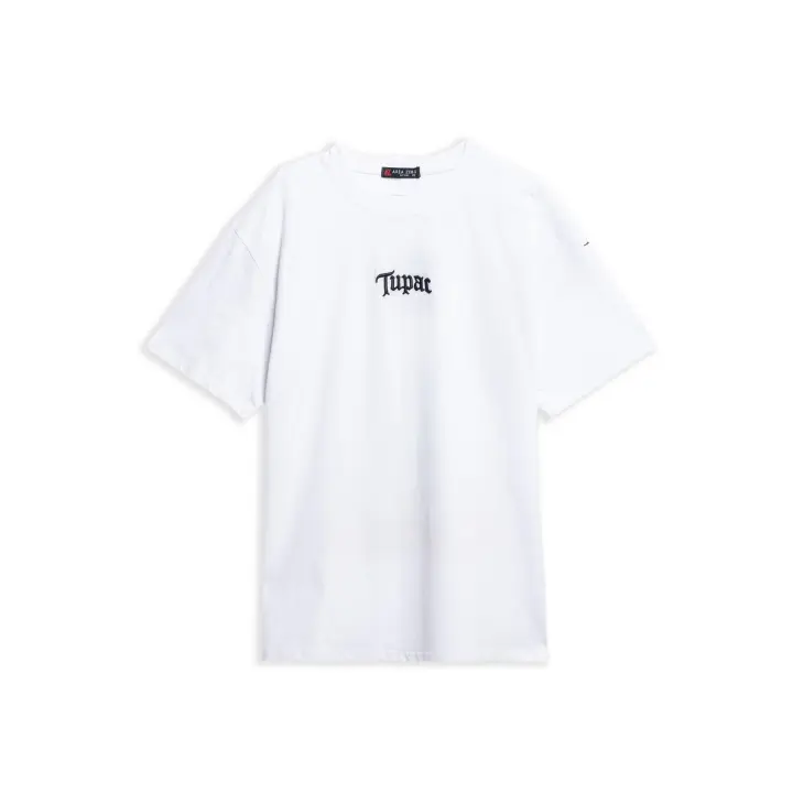 Camiseta Area Zero Blanca Shakur Wings Oversized Tee - 1