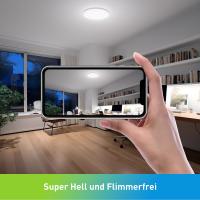 Luz De Techo LED Redonda Para Dormitorio Iluminación Neutra Cálida Y Fría 48W 36W 24W 18W Luz De Habitación Self-contained Sin Smart Device Certificada CCC Y Ce - details 0