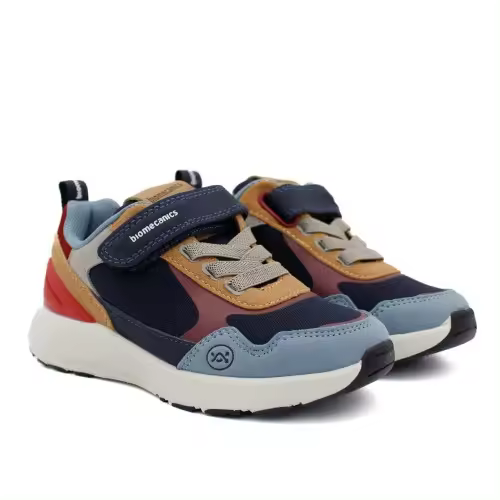 Deportivas niño ligeras BIOMECANICS 241272 con velcro en un bonito diseño multicolor. - 1