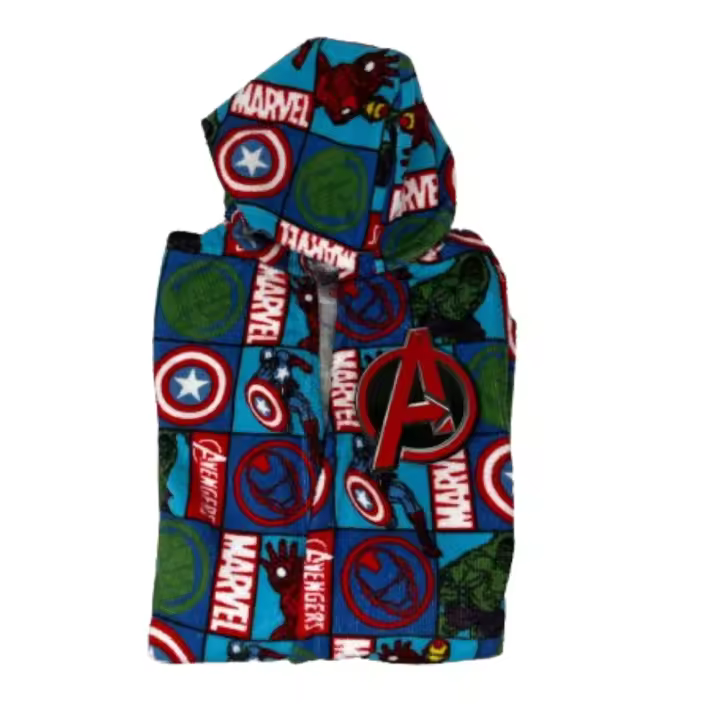 DIFUZED. Batas Niño  Rizo de Microfibra AVENGERS. Varias tallas a elegir. Ideal tanto para baño como para estar por casa. - 1