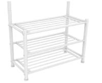 Perchero de pie blanco para entrada o recibidor - Organizador de prendas y accesorios 65x30x190 - details 1