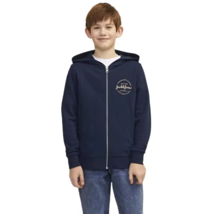 Jack&Jones  Chaqueta para Niño con capucha - Color azul - Estilo chándal - 1