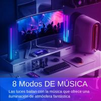 Lámpara Decorativa RGB LED Para Habitación Con Luz Nocturna Ambiental Bluetooth Para Gaming Y Retroiluminación De PC Y TV - details 7