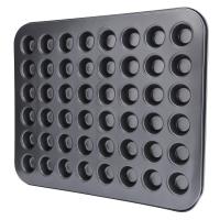 Molde Para Cupcakes Redondos Mini 48 Piezas Horno a Gas Y Eléctrico Antiadherente De Acero Carbono Uso En Cocina Y Hogar - details 6