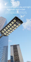 Lámpara De Pared Solar LED Con Sensor De Movimiento PIR Luz Solar Para Callejón Control Remoto 3 Modos Para Jardín - details 2