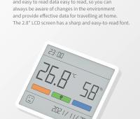 Xiaomi DUKA Atuman Medidor De Temperatura Y Humedad Digital LCD Reloj Estación Meteorológica Interior Exterior Sensor De Clima - details 5