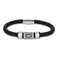 Pulsera Vikinga Vintage Con Runas Para Hombres Y Mujeres Hecha a Mano En Cuero Con 24 Runas Nórdicas Pulsera Escandinava De Amuleto Para Parejas Regalos - details 27