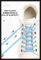 1 Pares De Laces De Zapatillas Sin Nudo Magnéticos Elásticos Planos Instalación Simple Botón Metálico Para Zapatos Y Mocasines - details 3