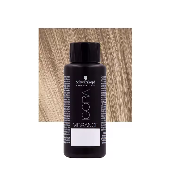 Schwarzkopf Igora Vibrance 9-12 Rubio Muy Claro Cendrè Ceniza 60ml - 1