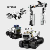 Bloques De Construcción Wandering Earth II Figuras De Astronauta Vehículo Lunar Transportador De Luna Estación Espacial Juguetes Para Niños Regalo - details 19