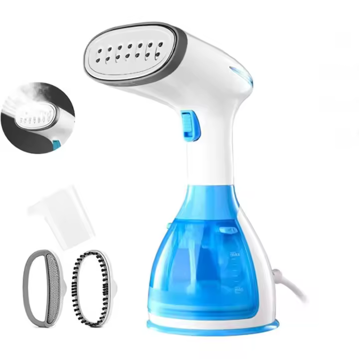 Vaporizador de prendas, vaporizador de prendas portátil de calor rápido, vaporizador de tela para prendas de viaje portátil con pico mejorado y tanque de agua de 280 ml - 1