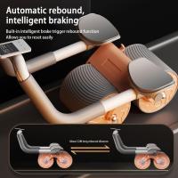 Rueda Ab de rebote automático con temporizador y almohadilla para arrodillarse, rodillo de rueda Abdominal, equipo de ejercicio físico Entrena rápidamente los músculos abdominales adecuado para usar en casa, gimnasio u oficina - details 4