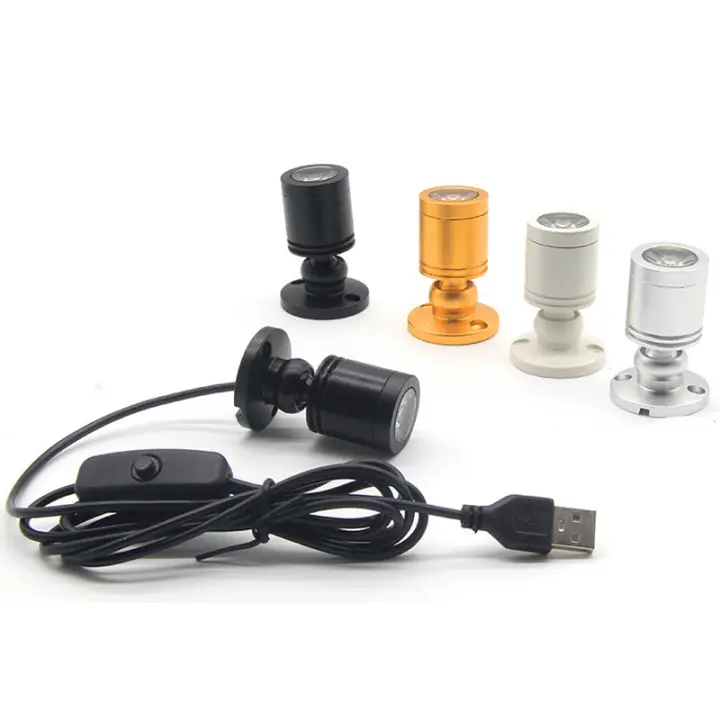 Resaltador LED Moderno 3W DC5V Para Joyería Armario Exhibidor Punto De Venta Luz Sobre Montada Techo Mini Luz USB 5V Interfaz - 1