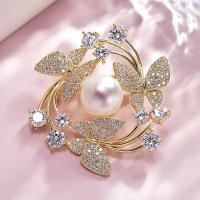 Broche De Mariposa Temprana Joyería De Moda Broche De Moda Para Trajes Inlaid Con Piedra Preciosa Generoso Para Mujeres - details 2