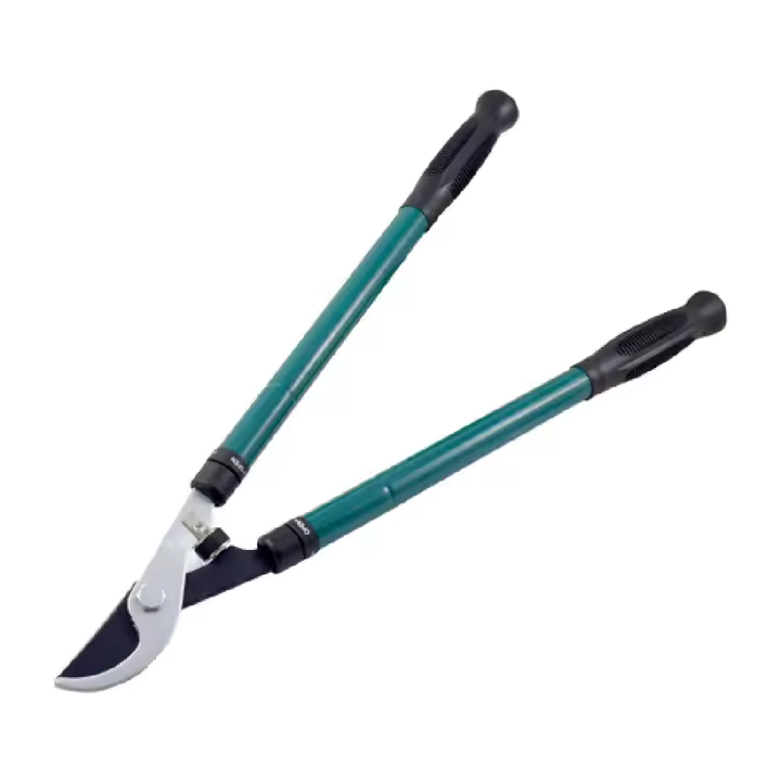 Ferrestock Tijeras de Jardineria Azul | Hojas Curvas | Mango Extensible - 1