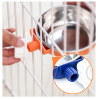 Tazón De Alimentos Para Perro HOOPET Acero Inoxidable Colgante Antisalto Tazón De Agua Para Gato Y Perro Jaula De Alimento Y Arroz - details 2