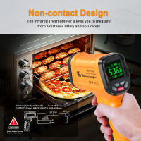 Termómetro Infrarrojo Profesional DT1000 DT1600 Con 13 Puntos De Láser No Contacto Pantalla Digital Alarma De Temperatura Alta Uso Industrial - details 9