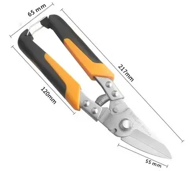Tijeras De Acero Inoxidable JRF Para Corte De Metal Y PVC Herramienta Profesional De Trabajo Con Hoja Multifuncional - 1