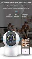 Indoor Security Camera Wireless WiFi 2K Home Smart Surveillance Camera for Pet/Baby Monitor 2.4GHz 360-degree Dog Camera,Audio Bidireccional, con Visión Nocturna - details 1