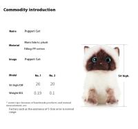 Muñeco De Peluche Genuino Hugs Baby Gato Simulación De Animal Lindo Suave Kawaii 20/26cm Juguete Para Niños Regalo De Cumpleaños - details 14
