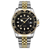 Reloj De Cuarzo Para Hombres CURDDEN 6582 De Moda Con Correa De Acero Inoxidable Completa Y Fecha Dorada Montre De Luxe - details 8